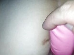 Wifes 1st time trying DP with my cock and dildo