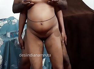 Desi Indian Couple Exclusive Face To Face Standing Fuck, Pussy Finger, Boob Press, Hand Job